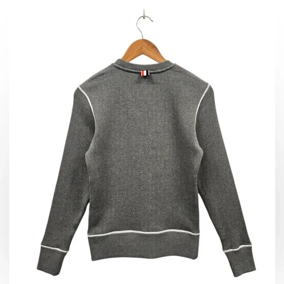 Thom Browne "Contrast Stitch" Cotton Popover - Picture 2 of 3